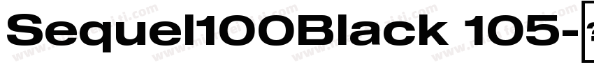 Sequel100Black 105字体转换